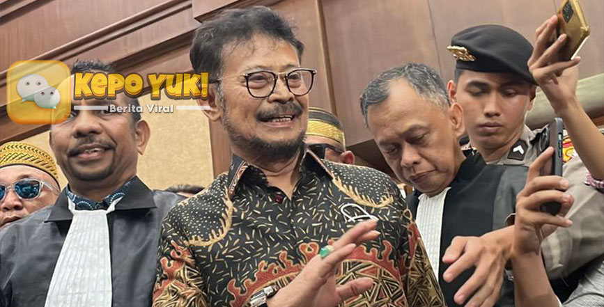 SYL Sah Divonis 10 Tahun Penjara Kasus Pemerasan di Kementan