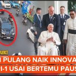 Jokowi Naik Innova Zenix ke Misa Demi Hormati Paus Fransiskus