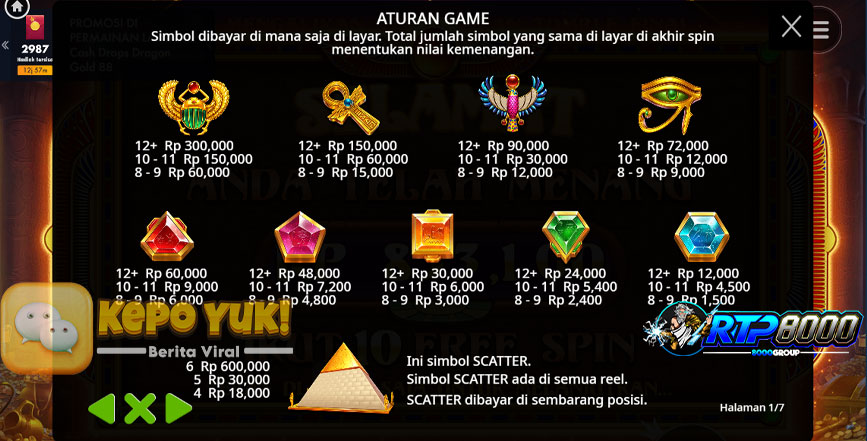 Permainan Gacor Pyramid Bonanza Dengan Freespin Gacor