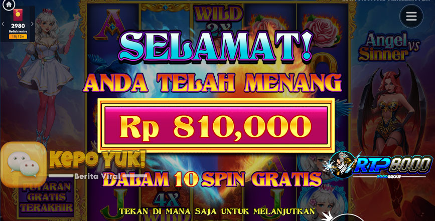 Slot Angel vs Sinner Mudah Turun Scatter Gampang Maxwin