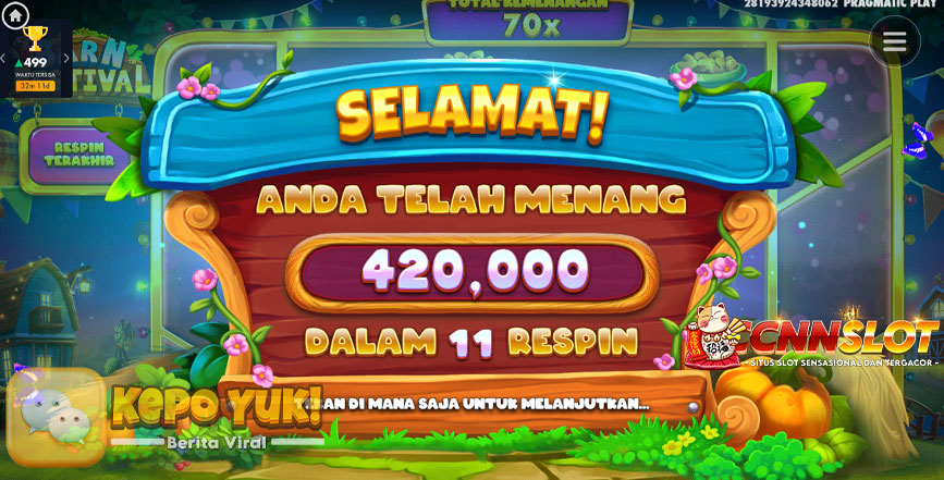 Slot Gacor Barn Festival Fitur Unggulan untuk Pengalaman Terbaik