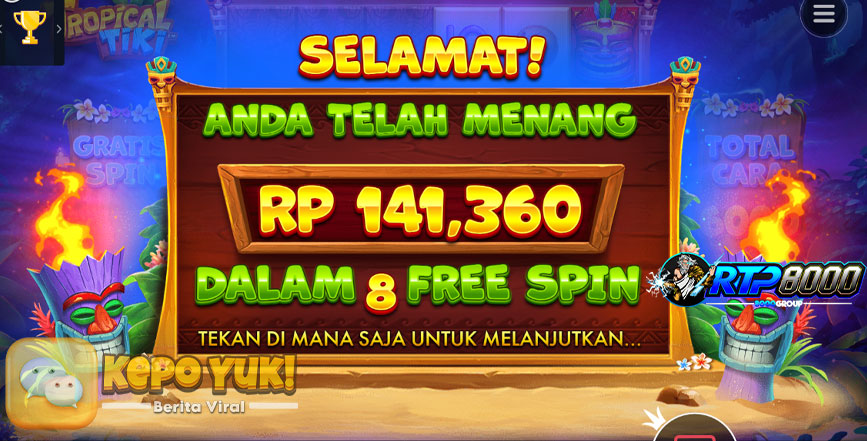 Mainkan Tropical Tiki Slot: Sensasi Tropis dan Hadiah Besar!