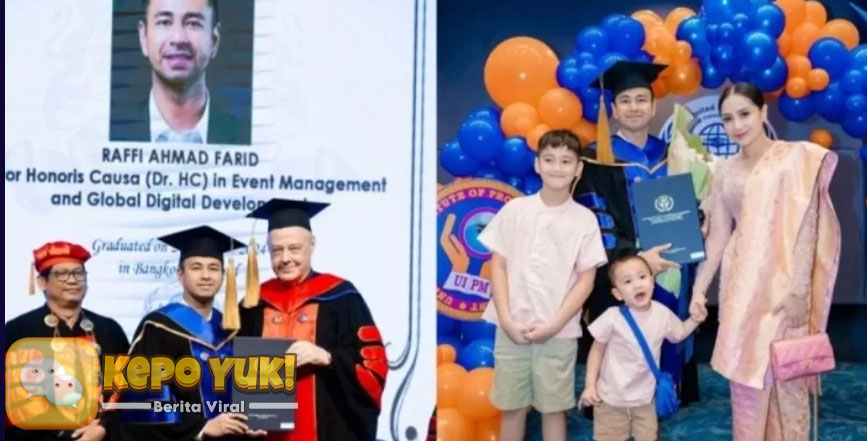 Raffi Ahmad Terima Gelar Doktor Honoris Causa di Thailand