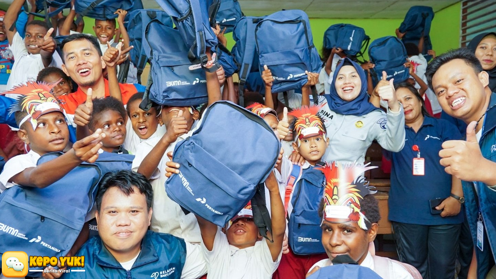 Relawan Bakti BUMN ke Merauke: Ilmu dan Gizi untuk Anak