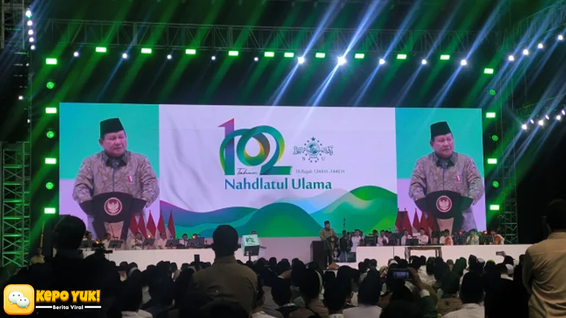 Meneladani Gus Dur: Prabowo Tegaskan Komitmen Perdamaian