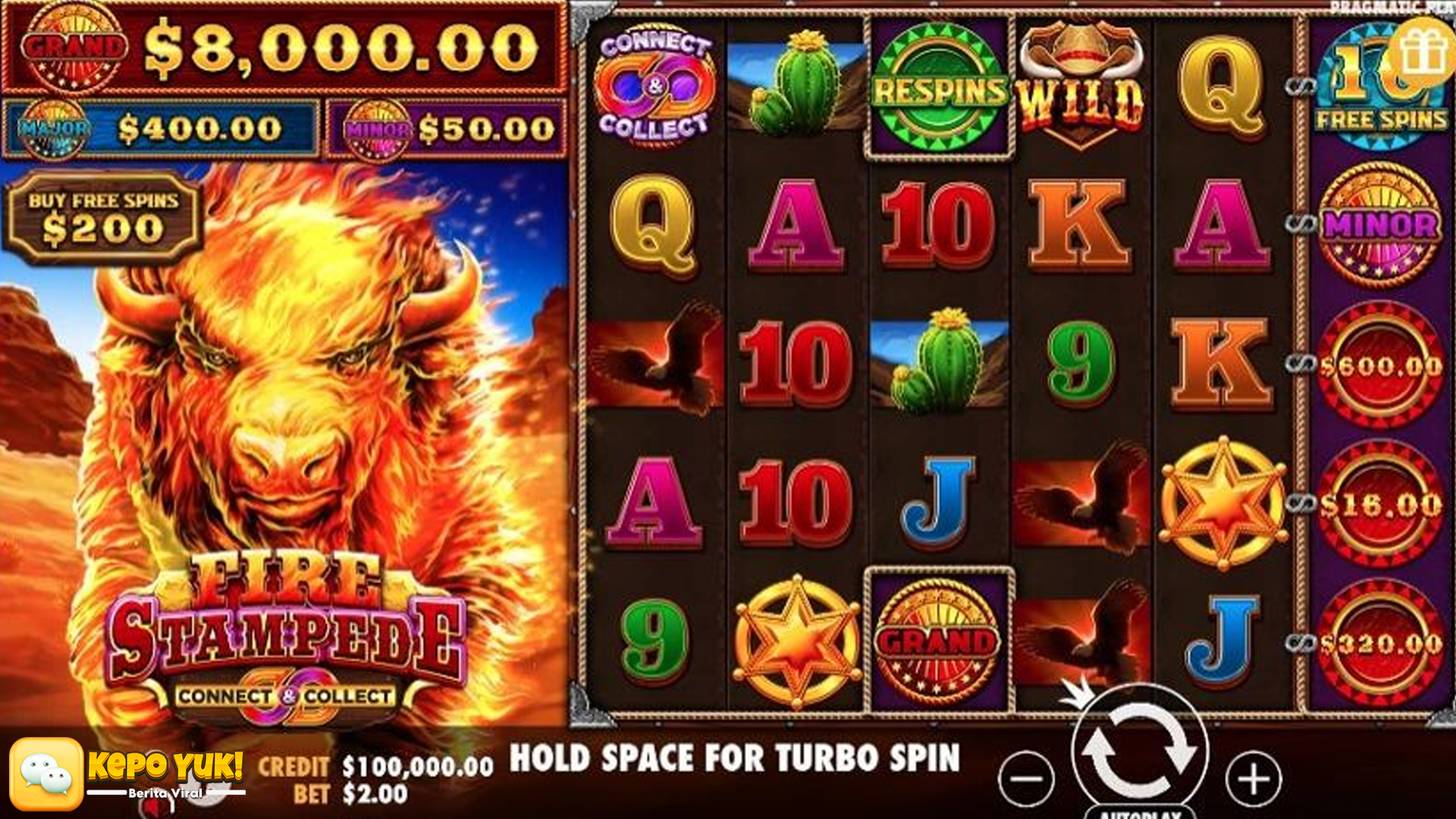 Fire Stampede: Slot Penuh Api yang Membawa Keberuntungan