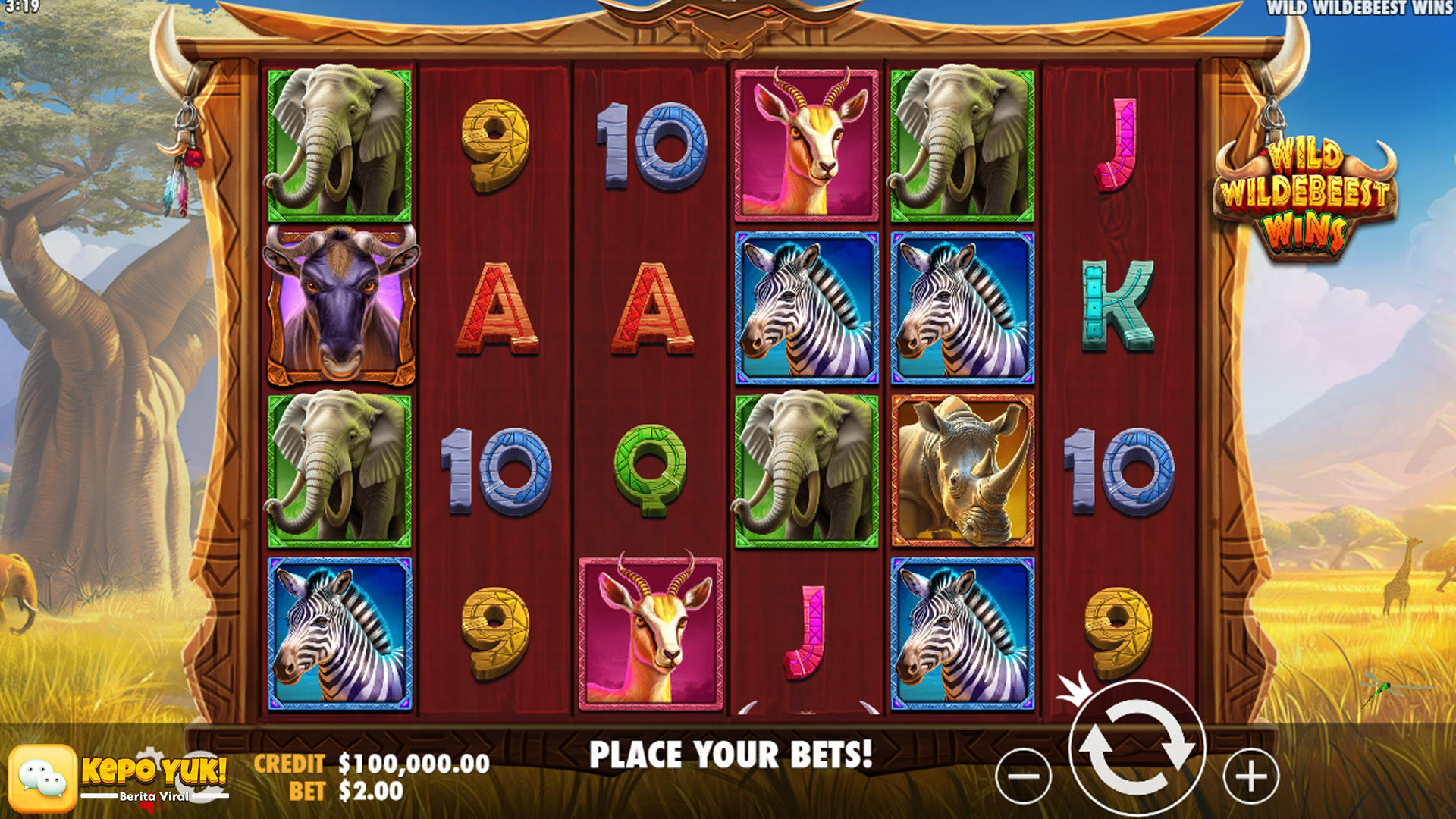 Slot Wild Wildebeest Wins: Petualangan Liar Menuju Kemenangan