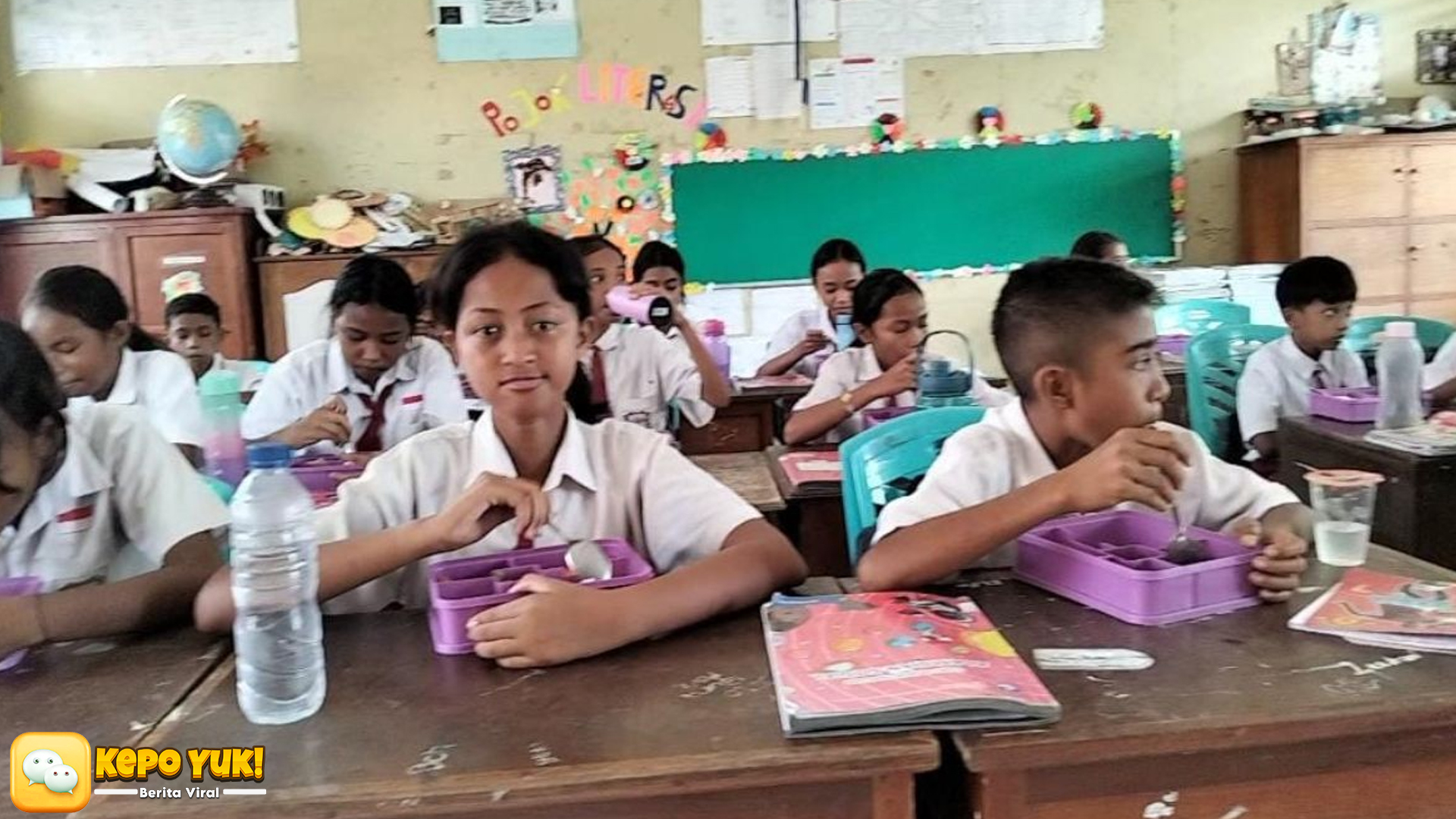 Perdana Program MBG di Sikka, Banyak Siswa Tak Kebagian