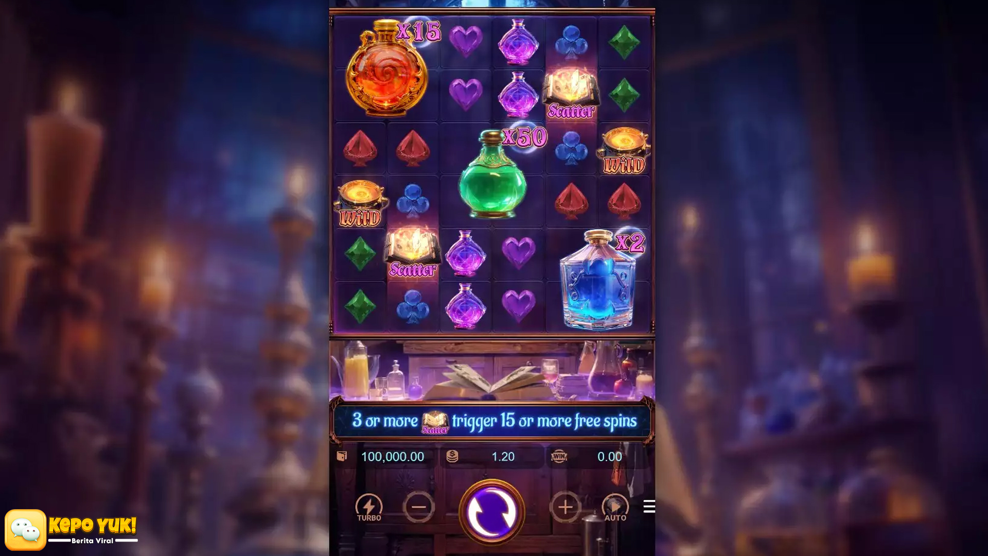 Slot Mystic Potion: Jackpot Misterius dan Putaran Gratis Menanti