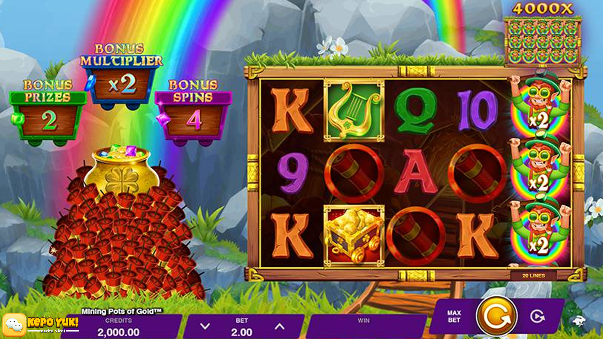 Slot Mining Pots of Gold: Petualangan Jackpot di Tambang Emas