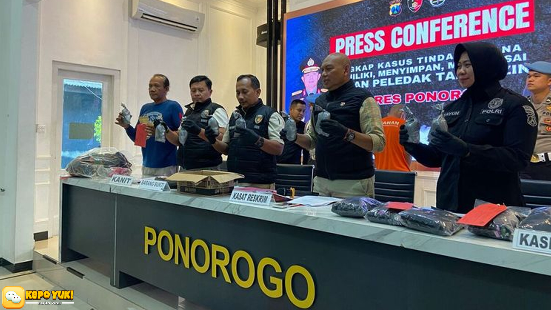 Operasi Polisi Ponorogo Gagalkan Peredaran 5 Kg Serbuk Petasan